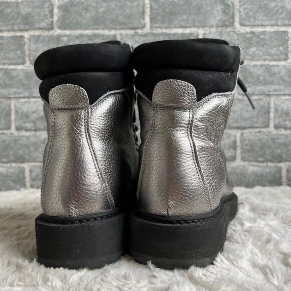 Diemme Monfumo Silver Pewter Combat Boots Size EU 40 - Picture 3 of 11